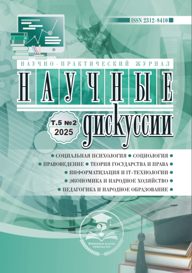 Научные дискуссии. 2025 Научные дискуссии. 2025